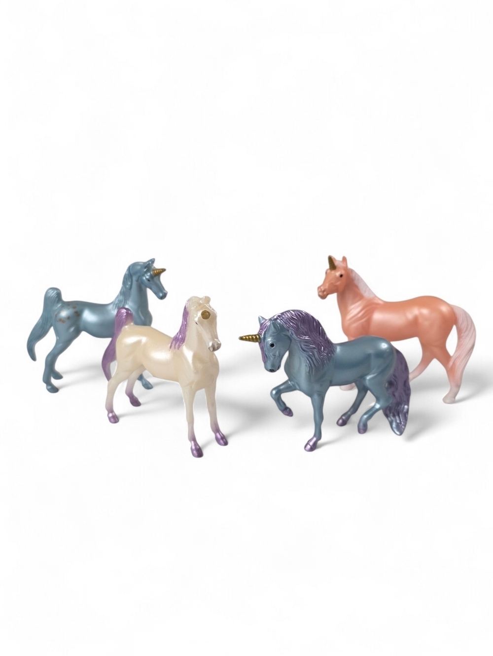 Breyer Unicorn Magic Stable Set Replacement Pearl Horse Figures 1:32 Set Of 4